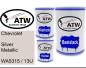 Preview: Chevrolet, Silver Metallic, WA5315 / 13U: 500ml Lackdose + 500ml Klarlack + 250ml Härter - Set, von ATW Autoteile West.